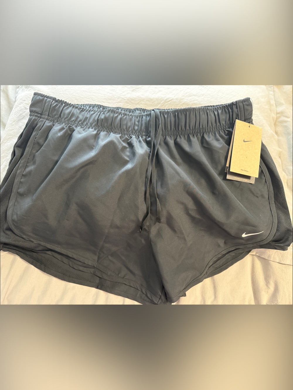 Nike Women’s Black Athletic Running Shorts with Swoosh-NEW